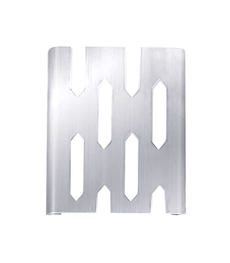 78" Drain Grate, Brushed Nickel, Horizontal Elongated Hex Pattern