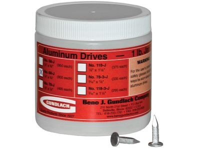 Aluminum Drives, 1/8" x 3/4" (1 lb jar)_1