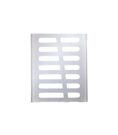 54" Drain Grate, Brushed Nickel, Wave Vertical Line Pattern