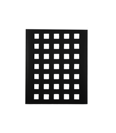 78" Drain Grate, Matte Black, Square Pattern