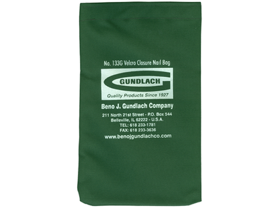 Green Nail Bag with Velcro Closure_1