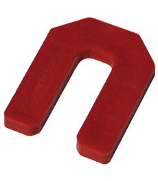 1/4" Red Horseshoe Tile Spacers (100/bag)